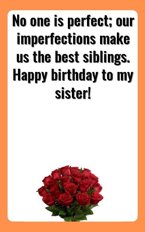 advance happy birthday wishes for sister